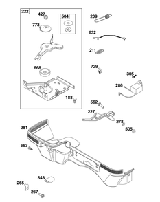 Part Location Diagram of 798484 Briggs and Stratton Panel-Control